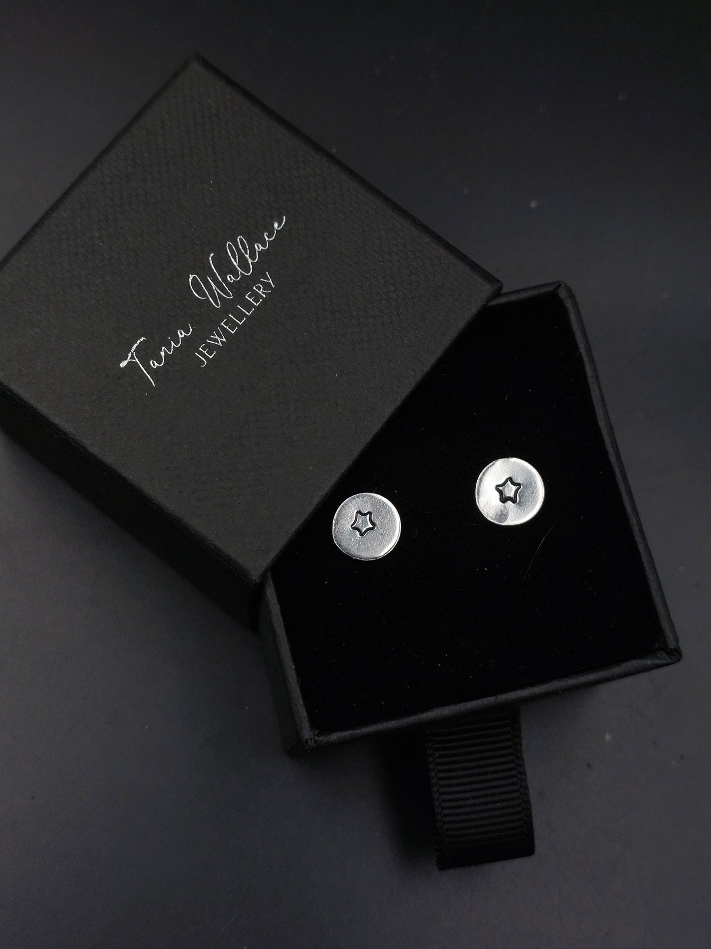 Silver Studs with Star Design