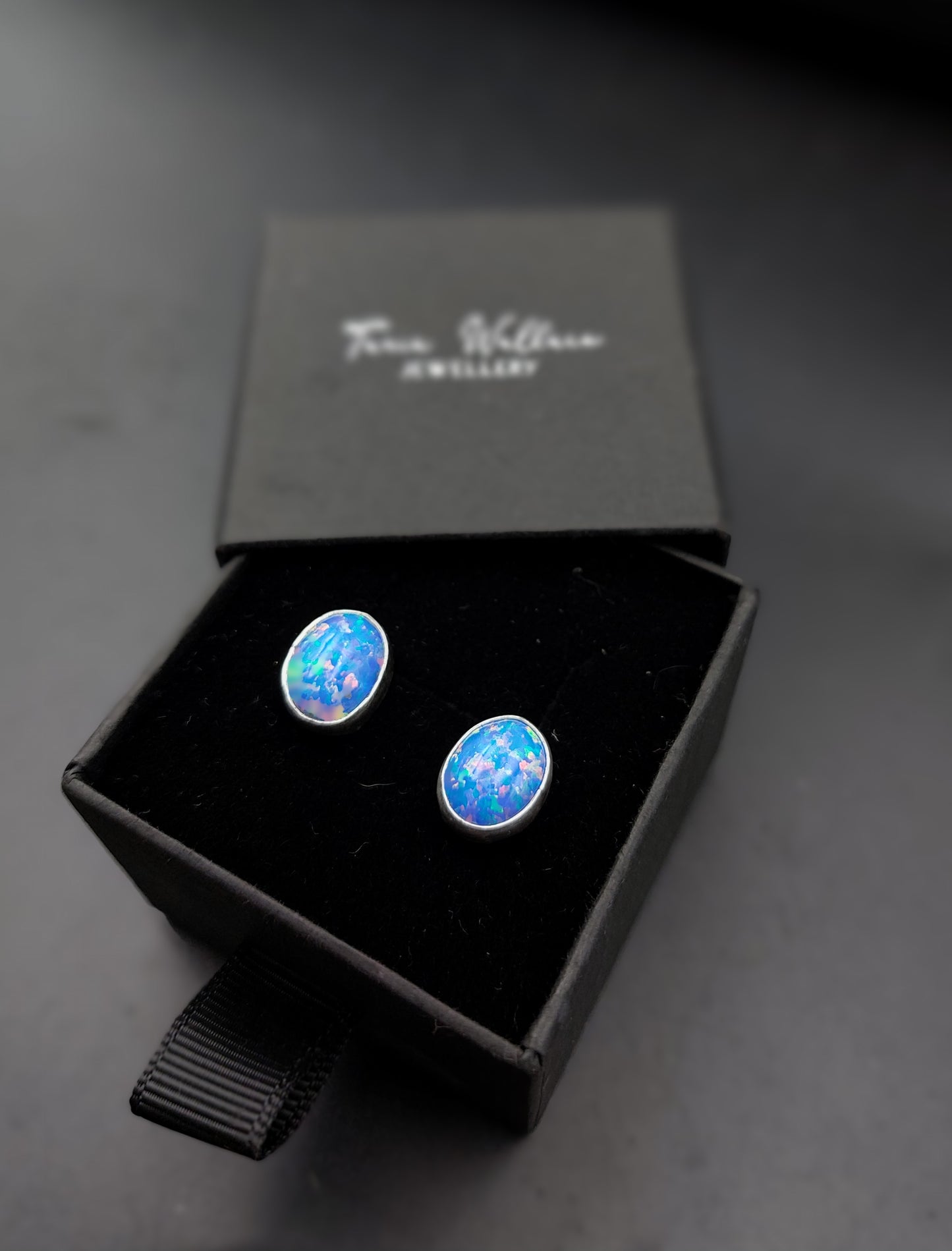 Bello Opal Sterling Silver Studs