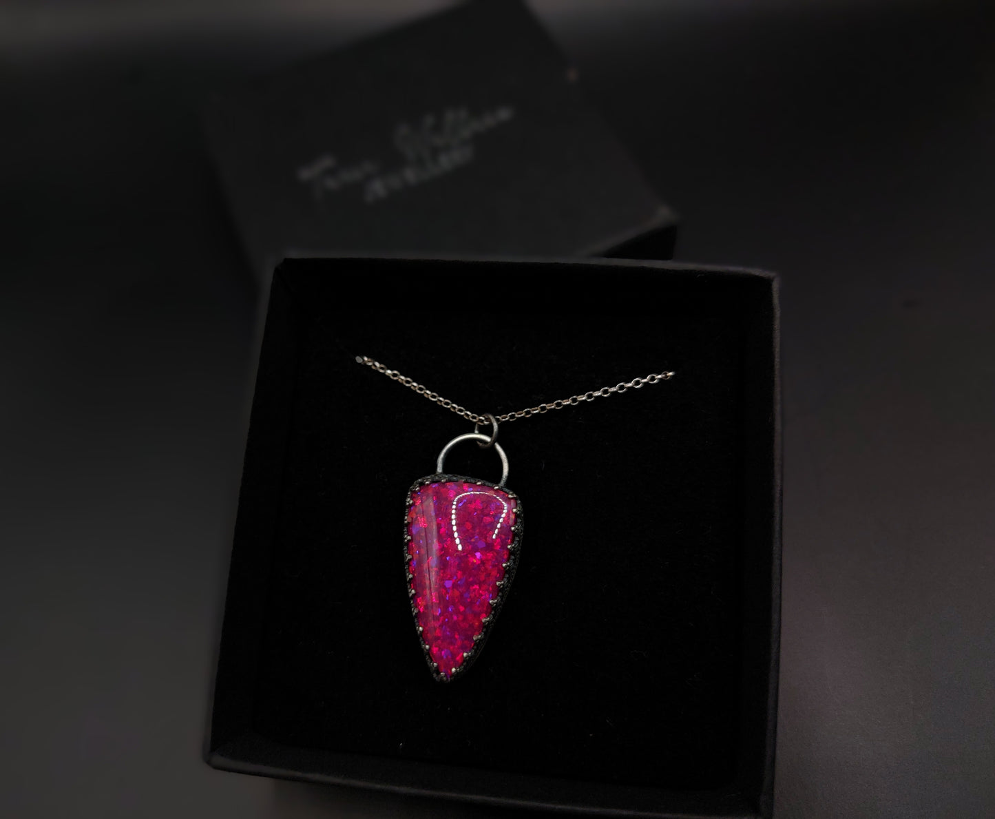 Hot Pink Opal Pendant