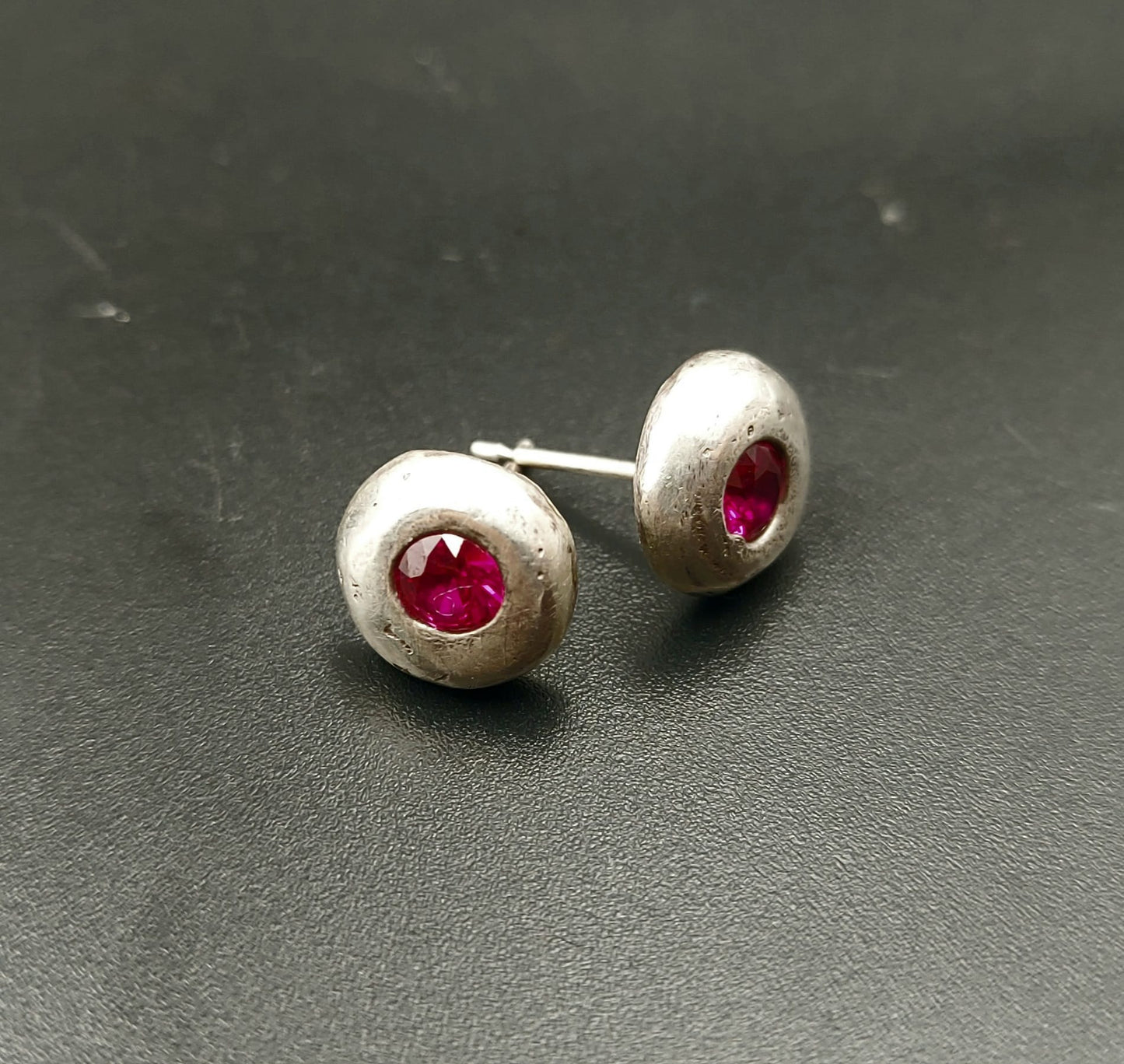 Sand Cast Gem Studs