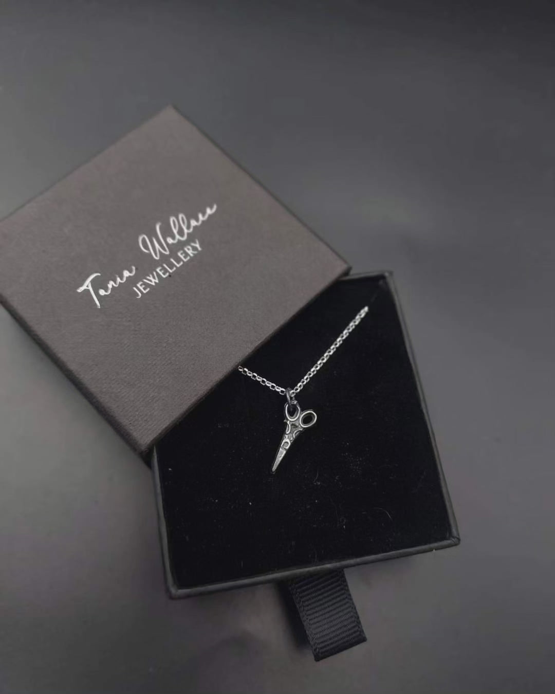 Sterling Silver Scissors Necklace