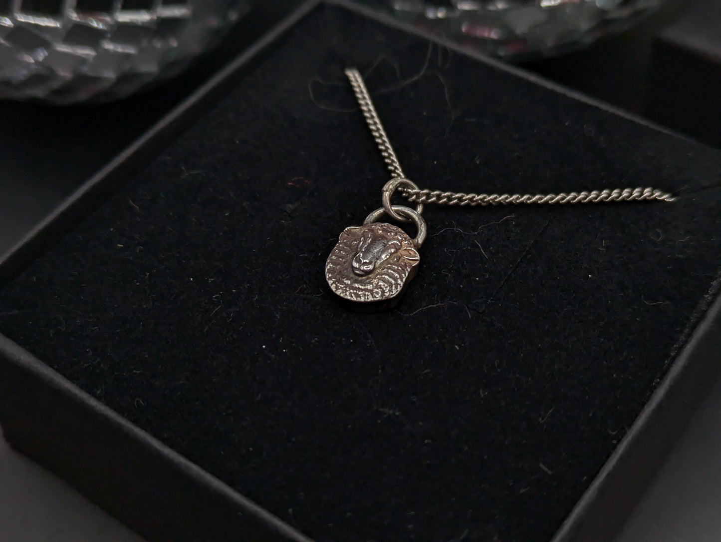 Solid Silver Sheep Pendant
