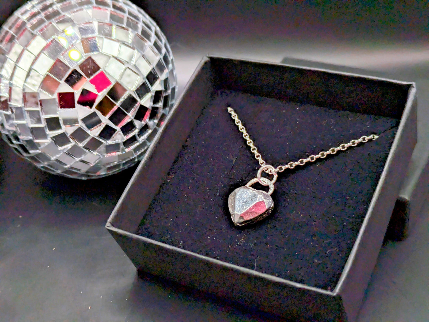 Faceted Heart Pendant