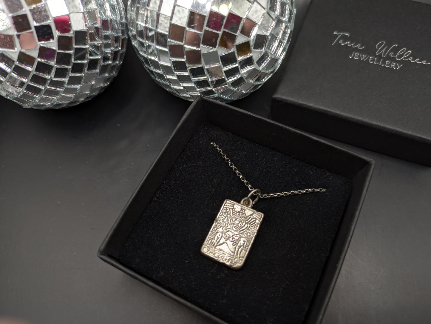 The Lovers Tarot Card Pendant