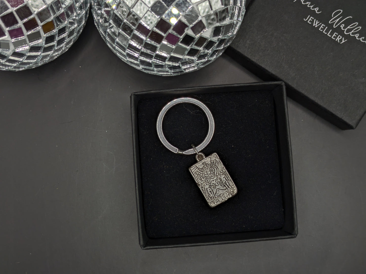 The Lovers Tarot Card Keyring