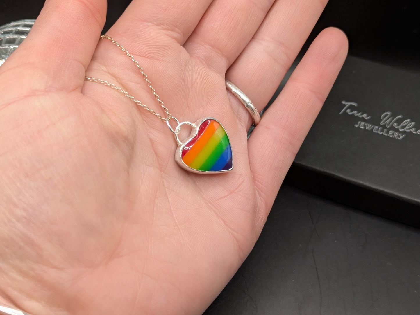 Rainbow Heart Pendant