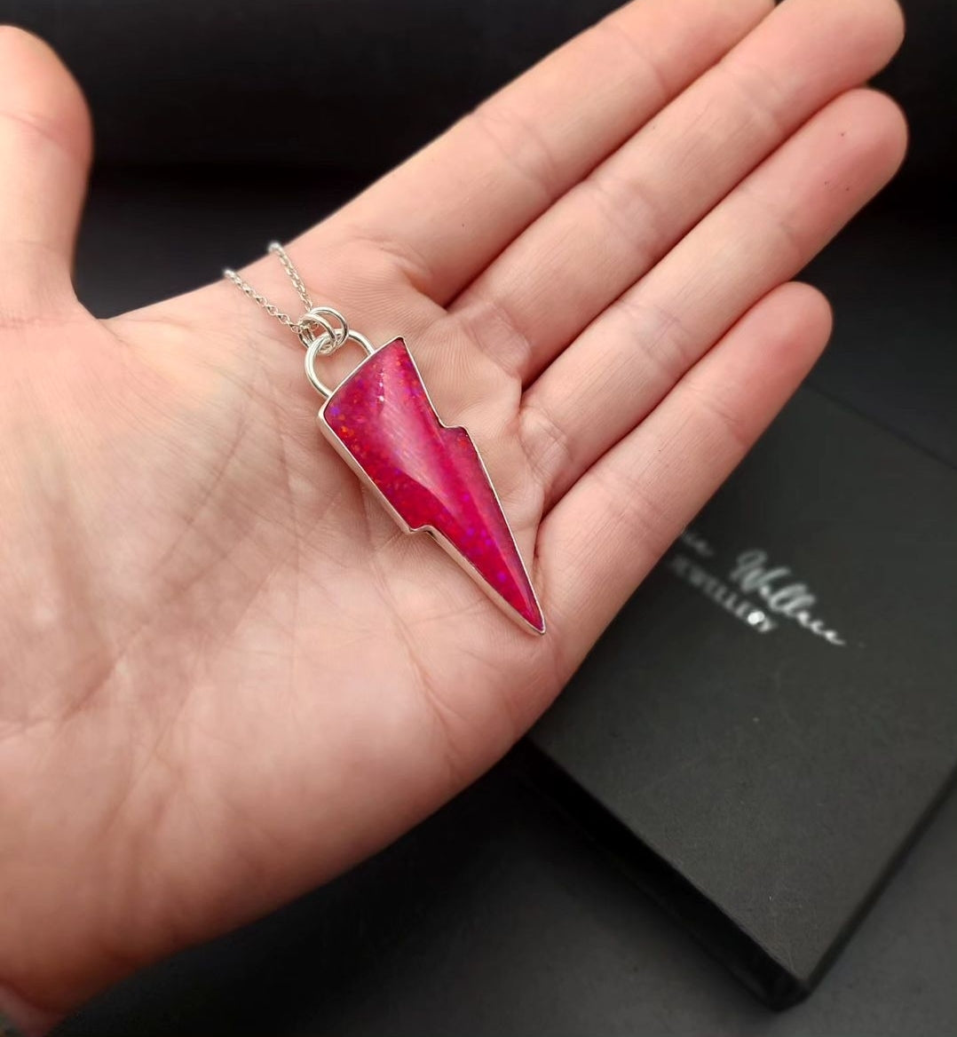Hot Pink Large Opal Bolt