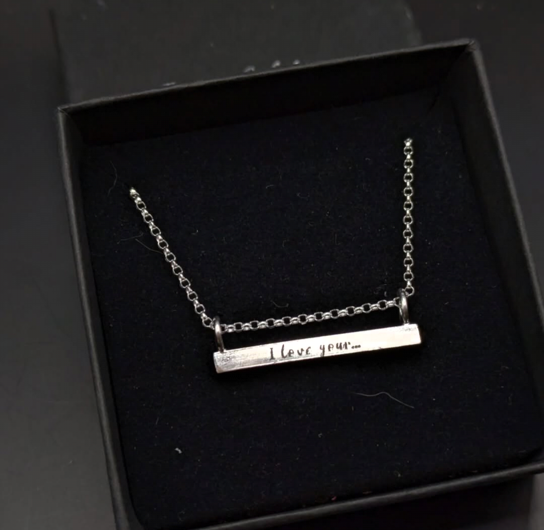 Secret message necklace!