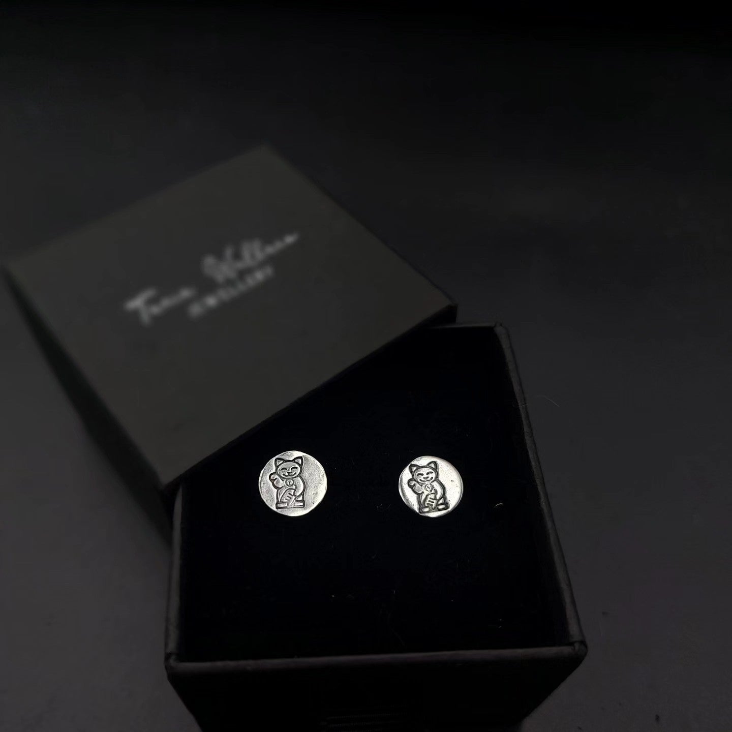 Money Cat Studs