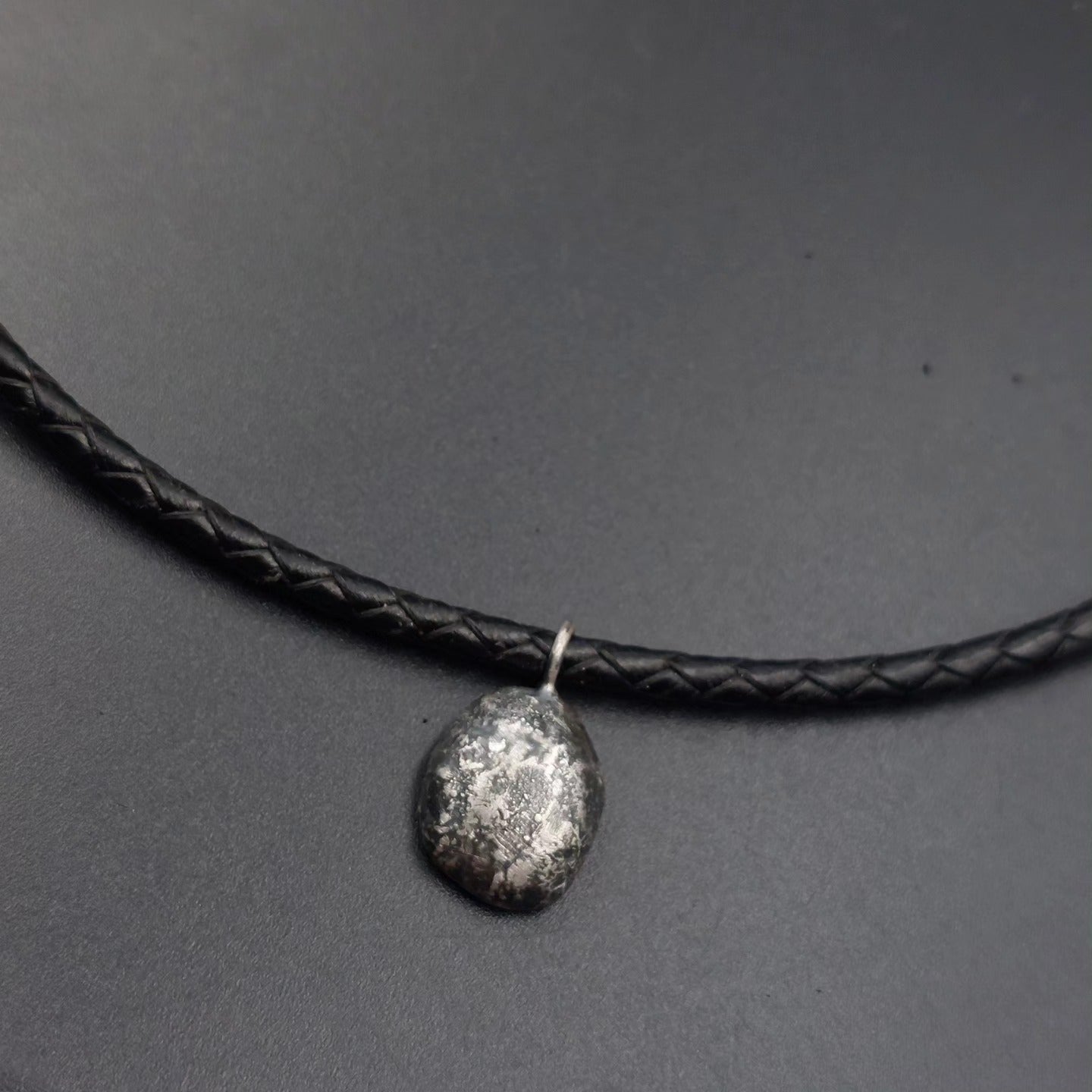 Unique Sterling Silver Nugget Pendant