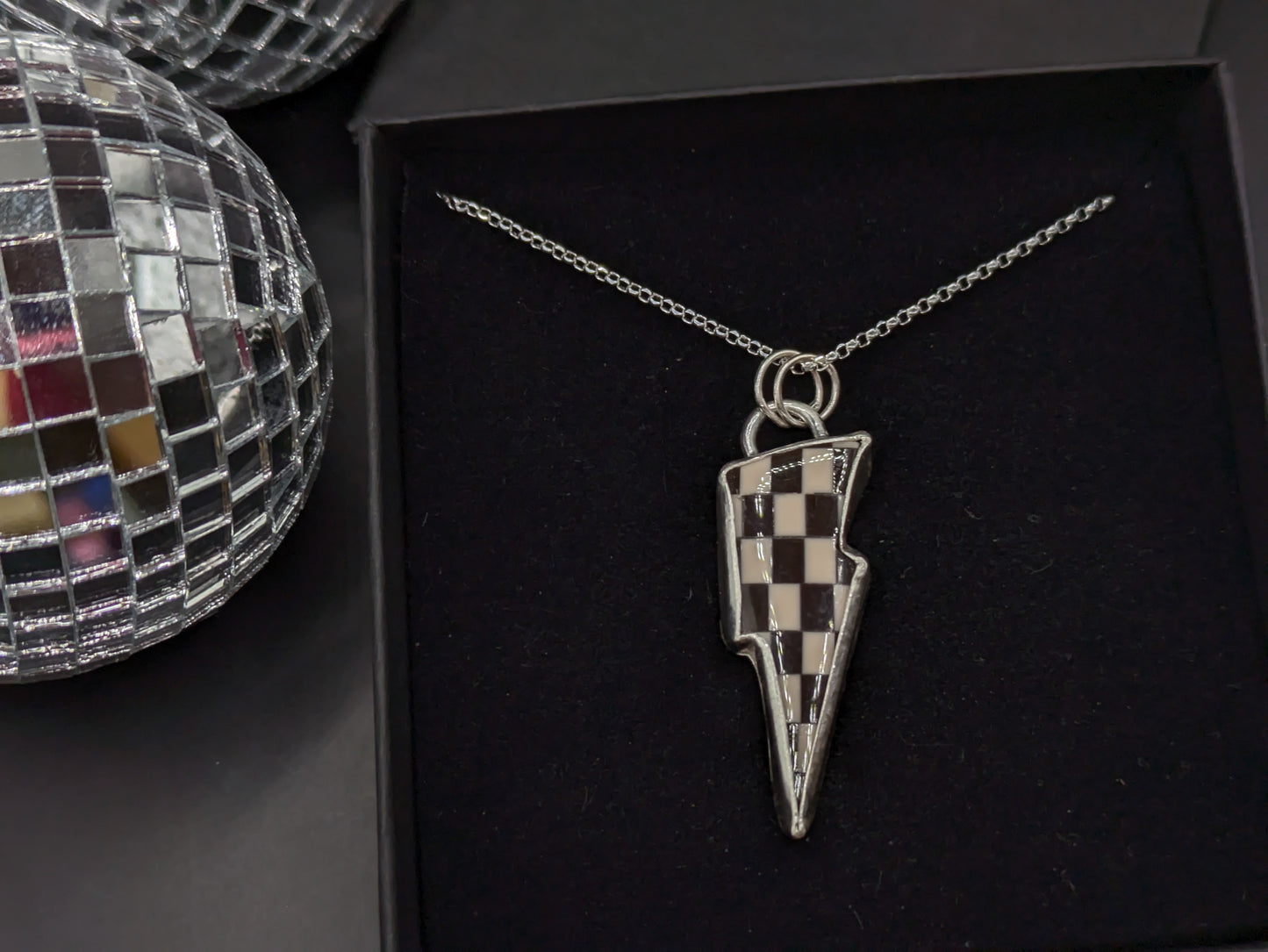 Checkerboard Bolt Pendant