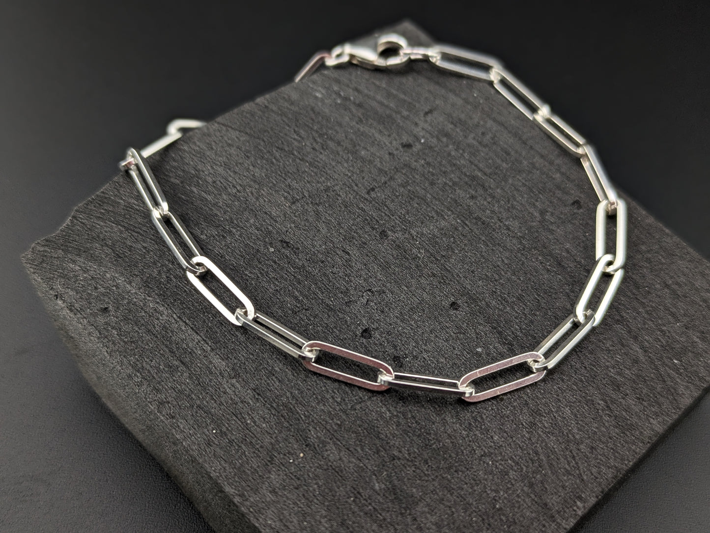 7" Square Link Chain Bracelet