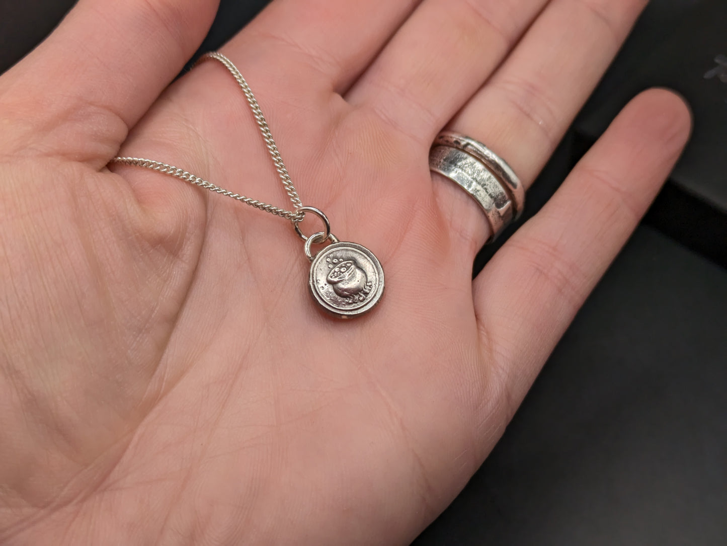 Bubbling Cauldron Pendant on Chain