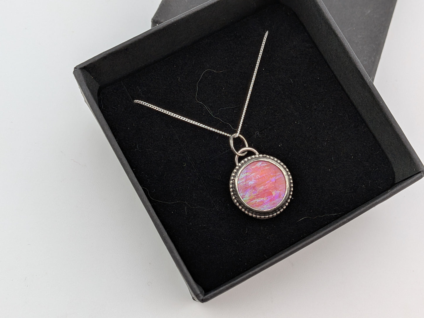 Neon Pink Bello Opal Pendant