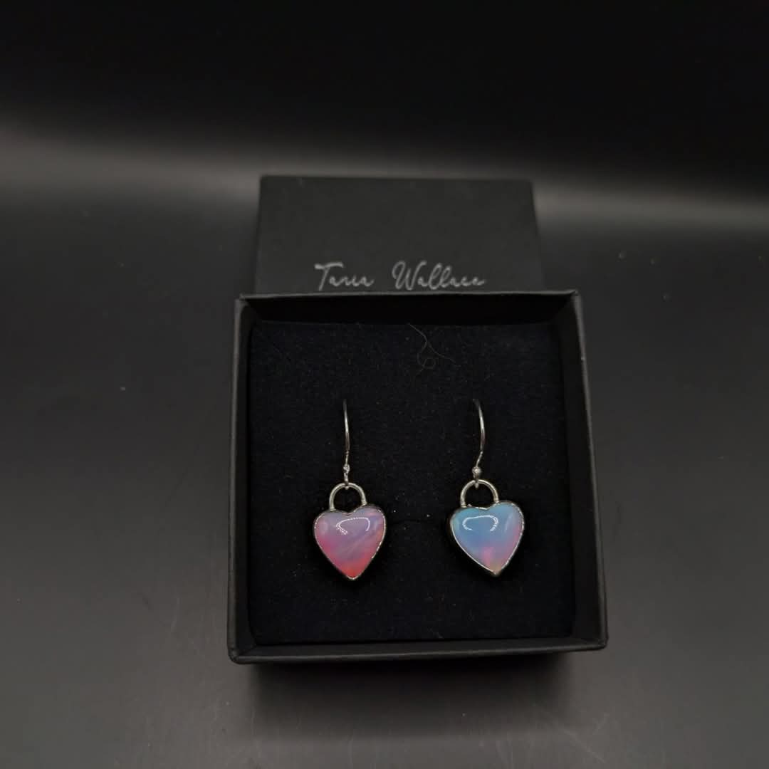 Aurora Opal Heart Set