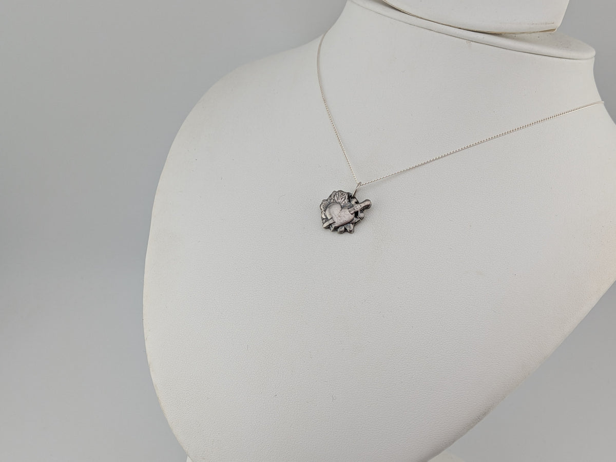Heart and Dagger Pendant