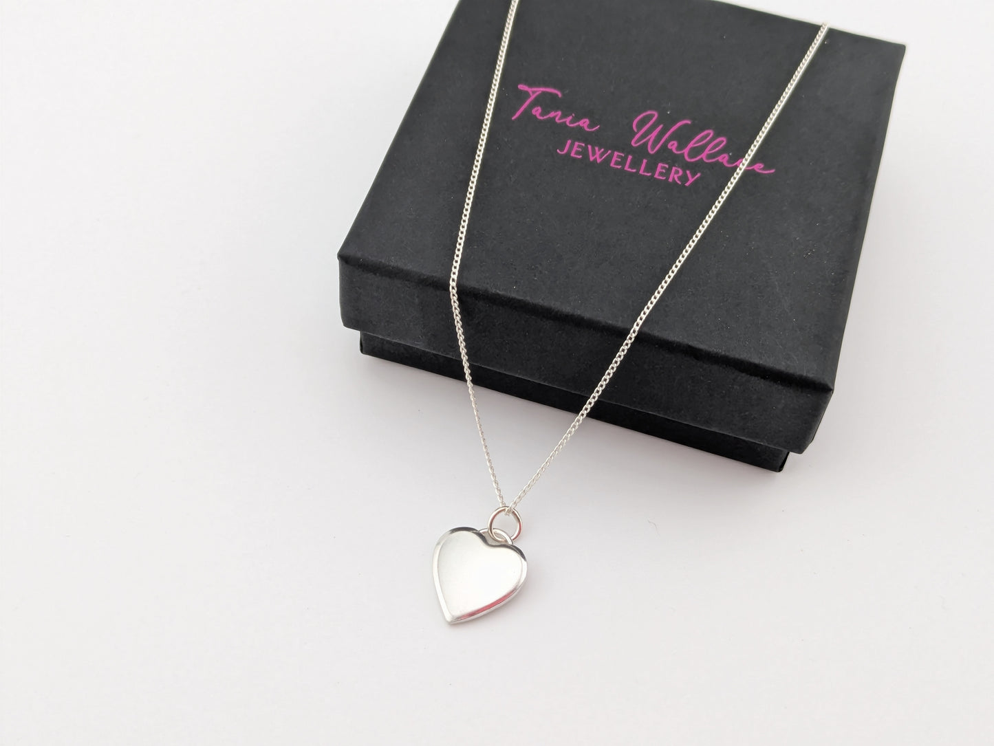 Smooth Heart Sterling Silver Pendant