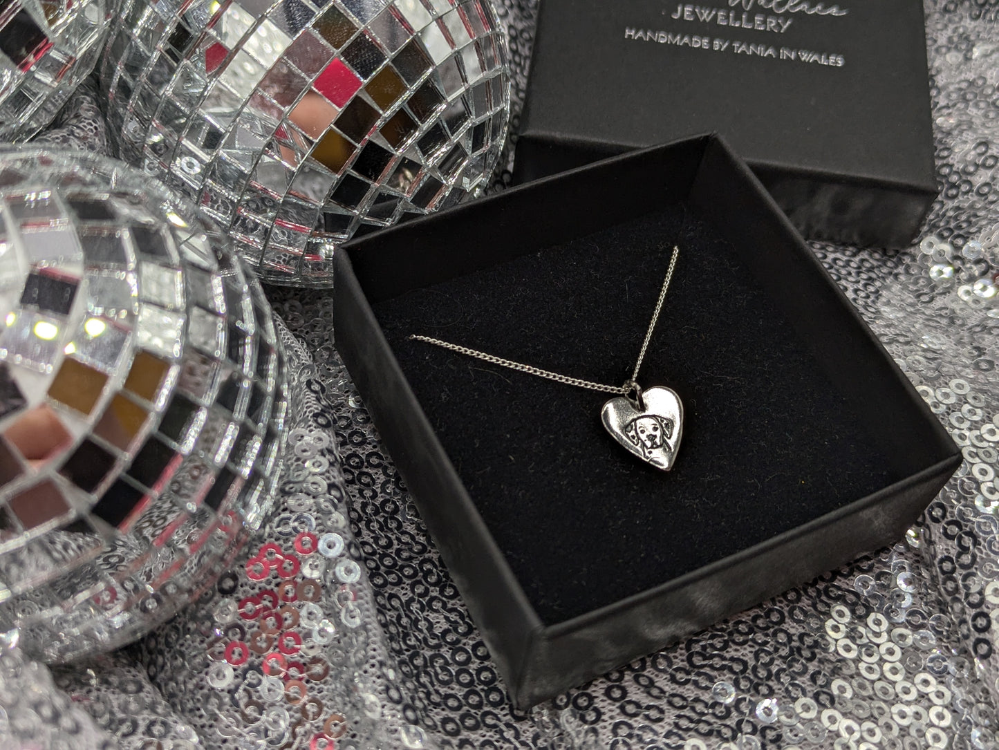 Dalmatian Heart Pendant