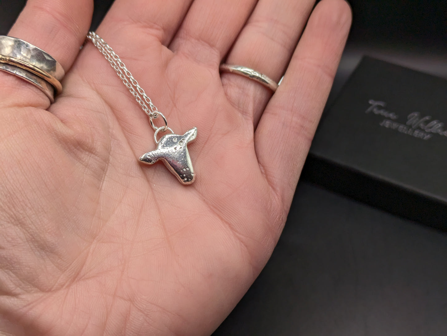 Sand Cast Cow Head Pendant