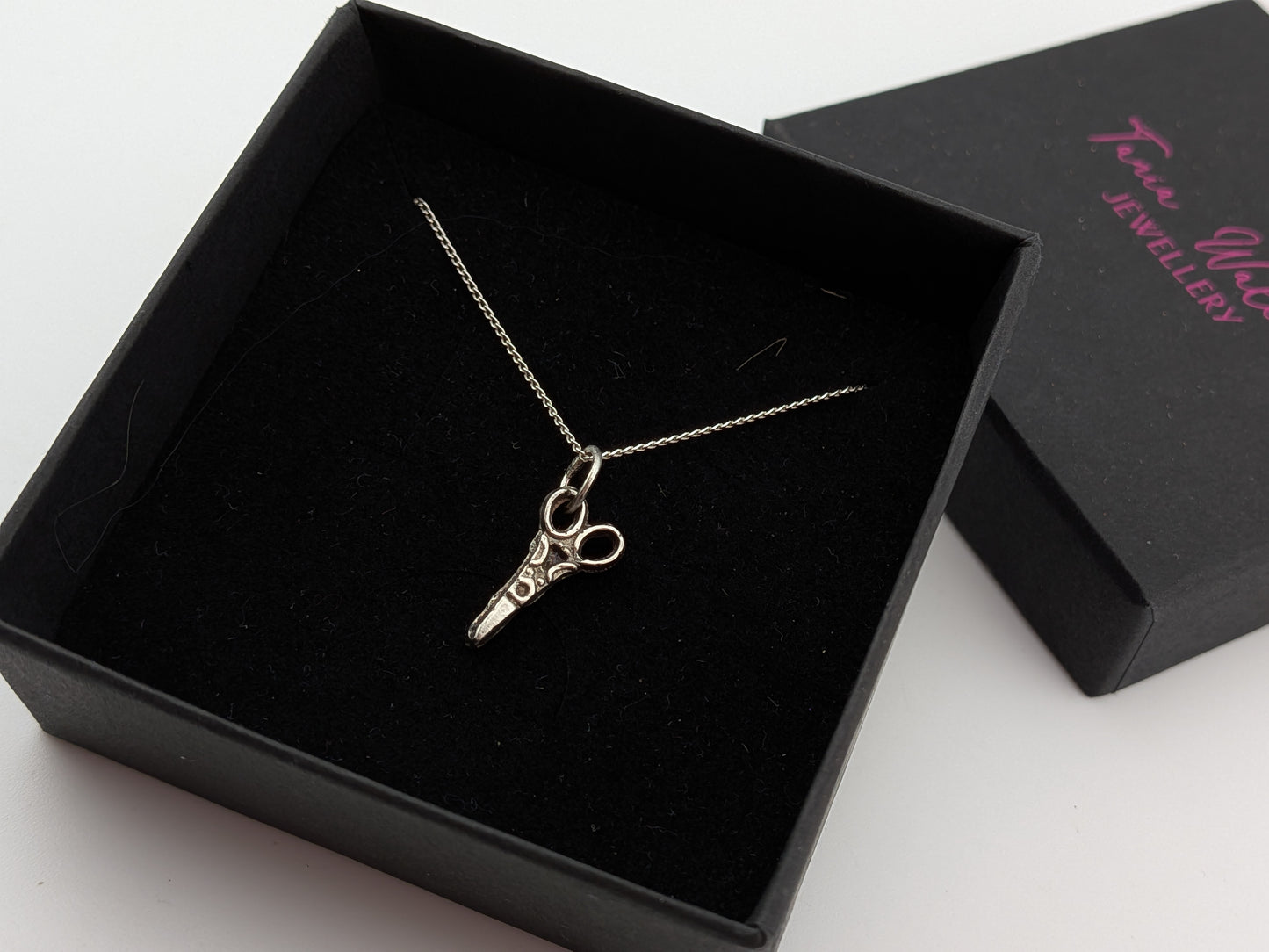 Sterling Silver Scissors Necklace