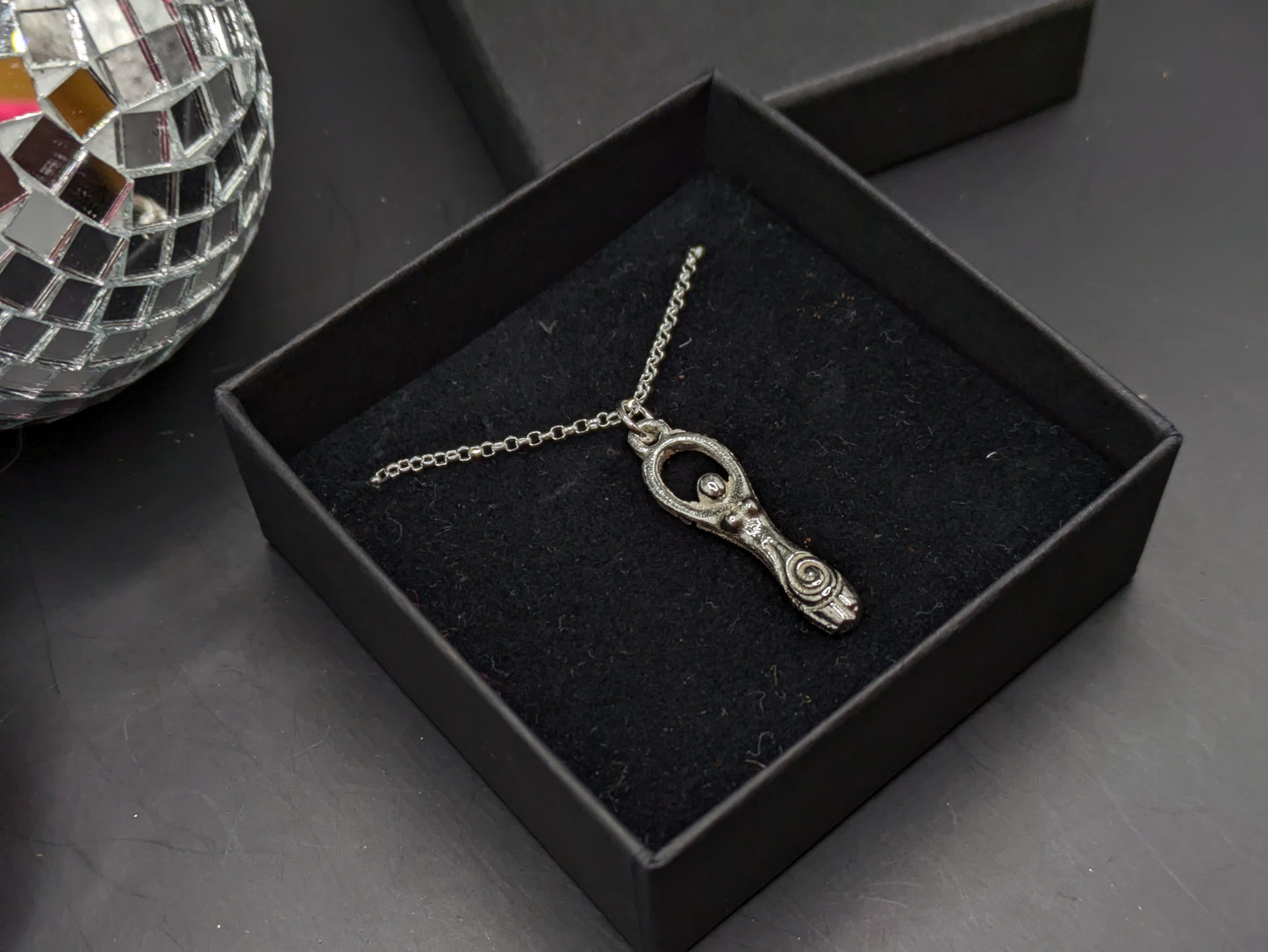 Solid Silver Goddess Pendant