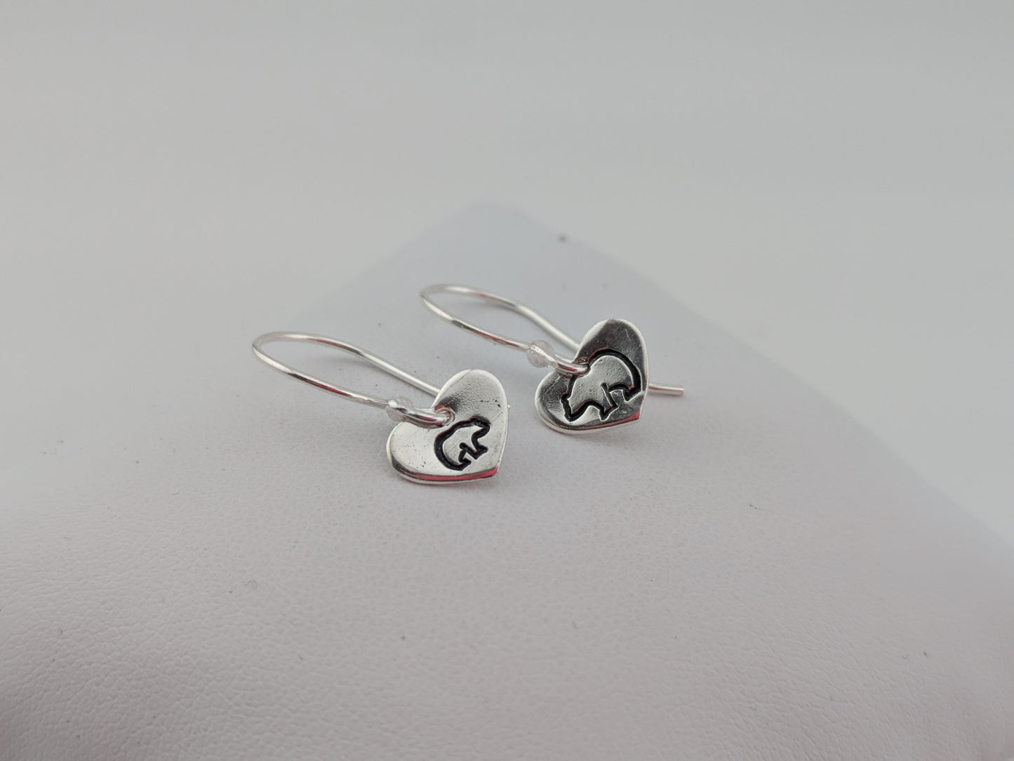 Mamma and Baby Bear Heart Pendant