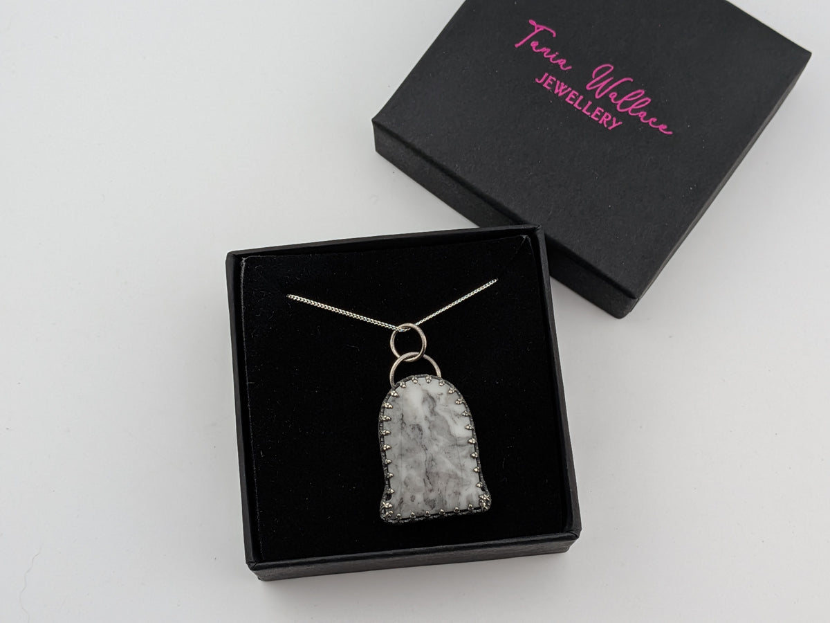 Tombstone Look Tombstone Shaped Pendant