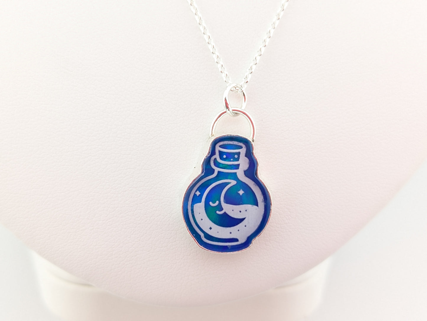 Aurora Opal Potion Bottle Pendant