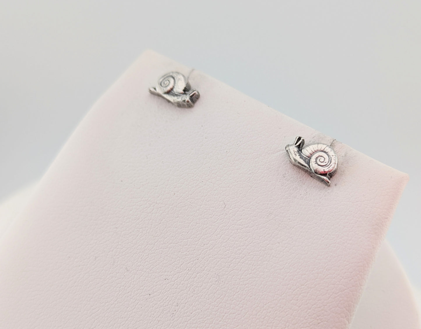 Sterling Silver Snail Studs