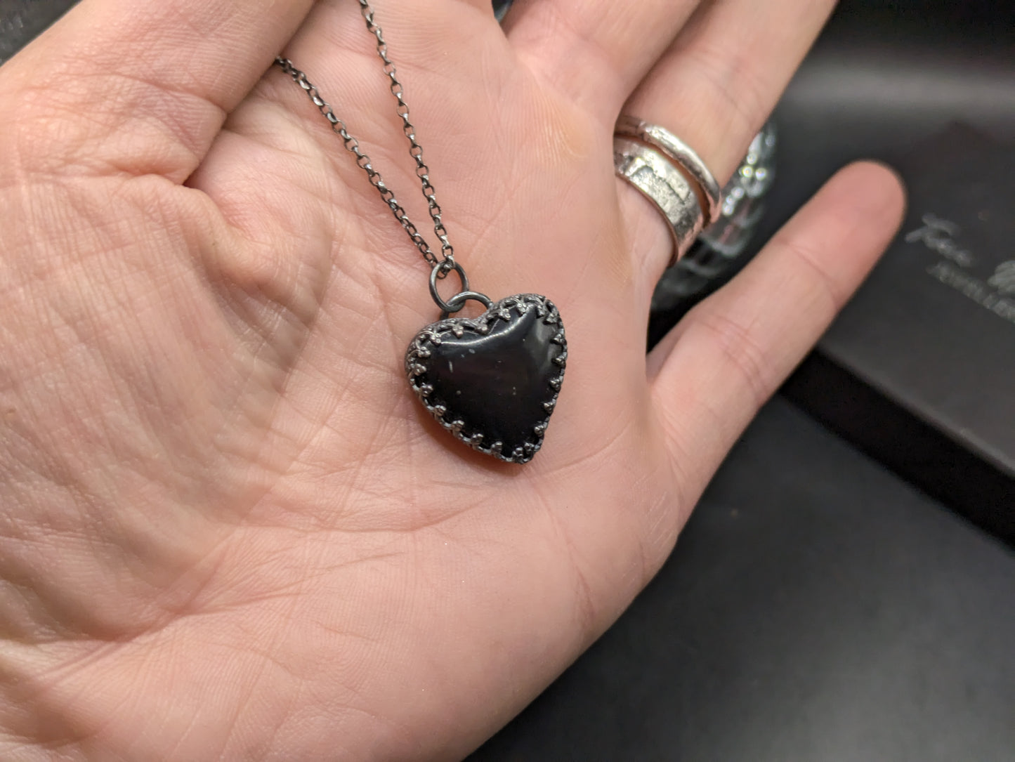 Pool Ball Heart Pendant