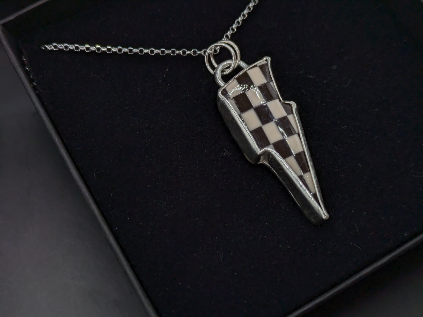 Checkerboard Bolt Pendant