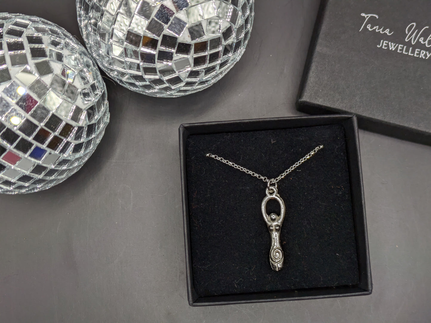 Solid Silver Goddess Pendant