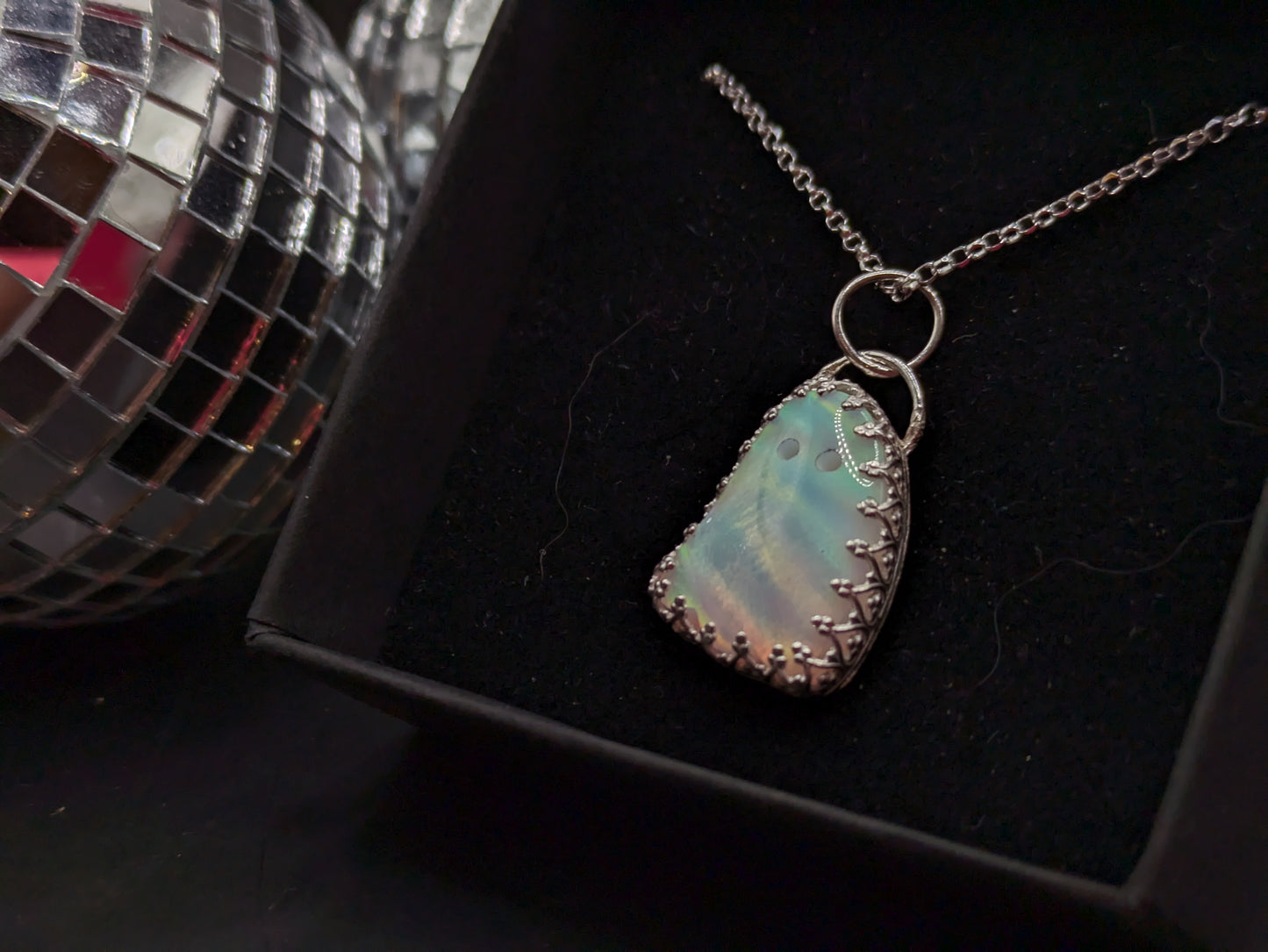 Aurora Opal Ghost Pendant