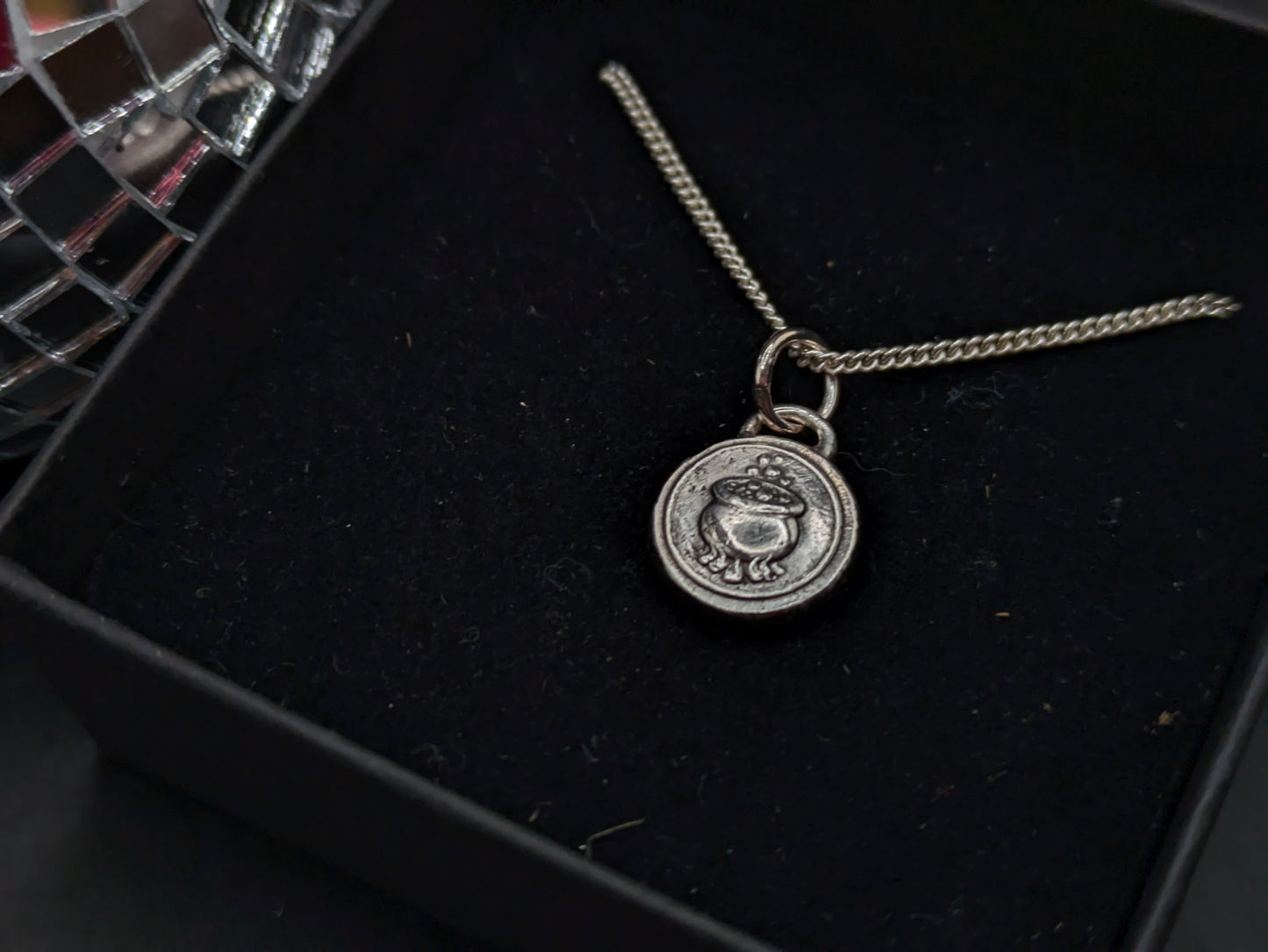 Bubbling Cauldron Pendant on Chain