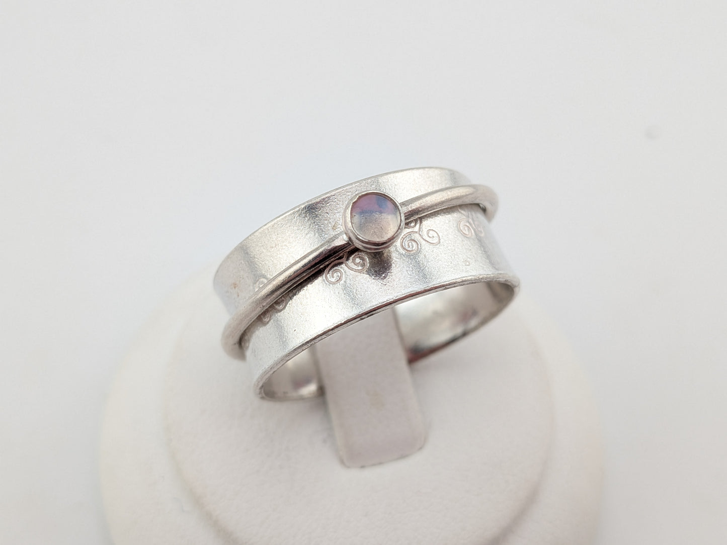 Rainbow Moonstone Celtic Spinner
