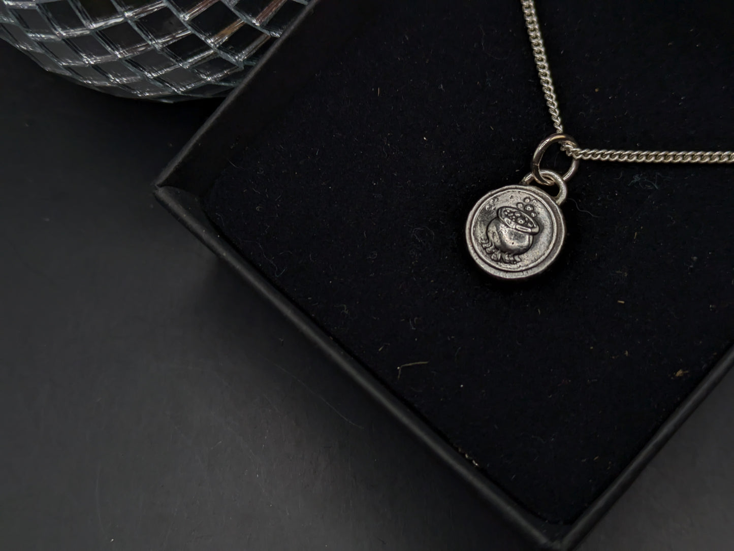 Bubbling Cauldron Pendant on Chain