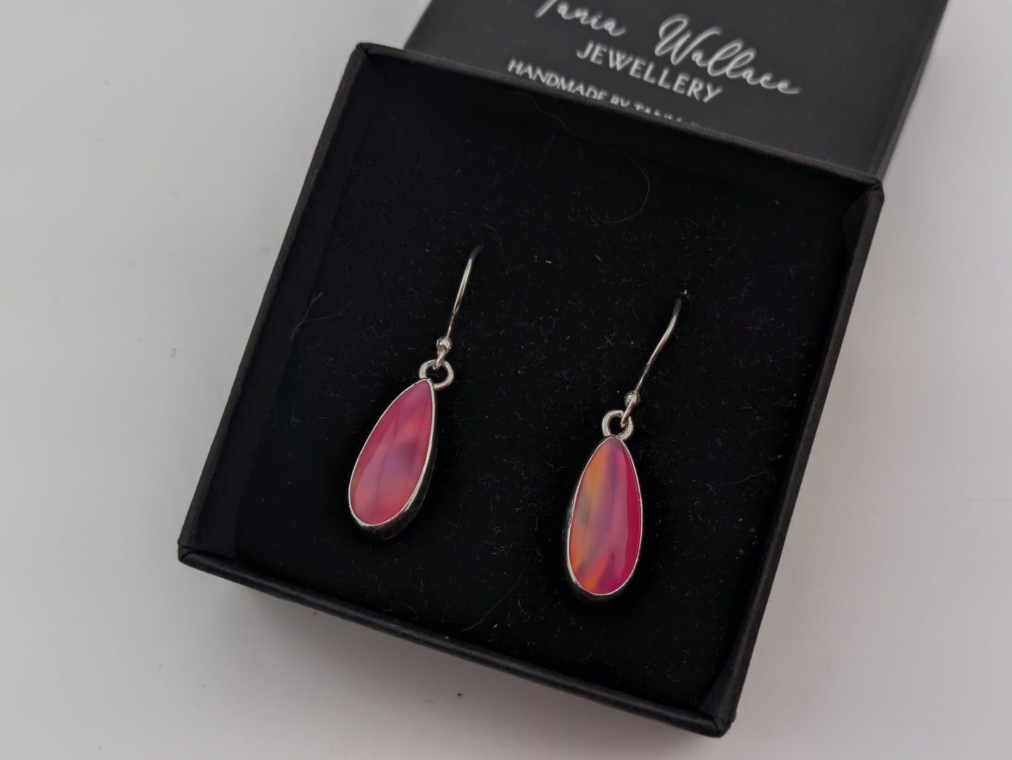 Hot Pink Aurora Opal Drops