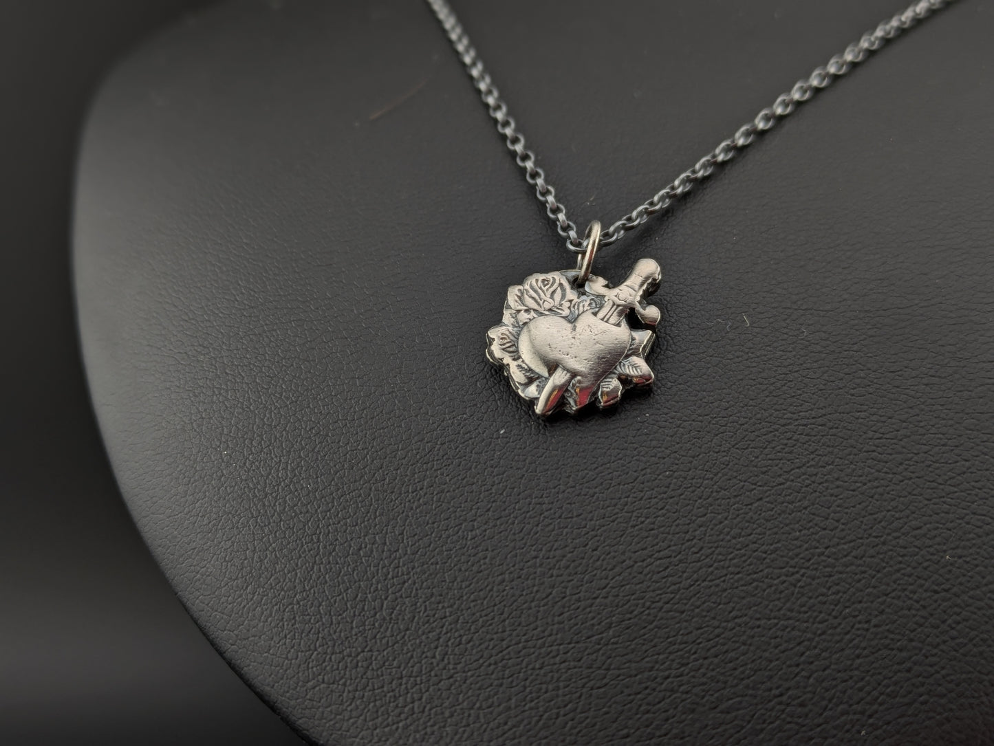 Heart and Dagger Pendant