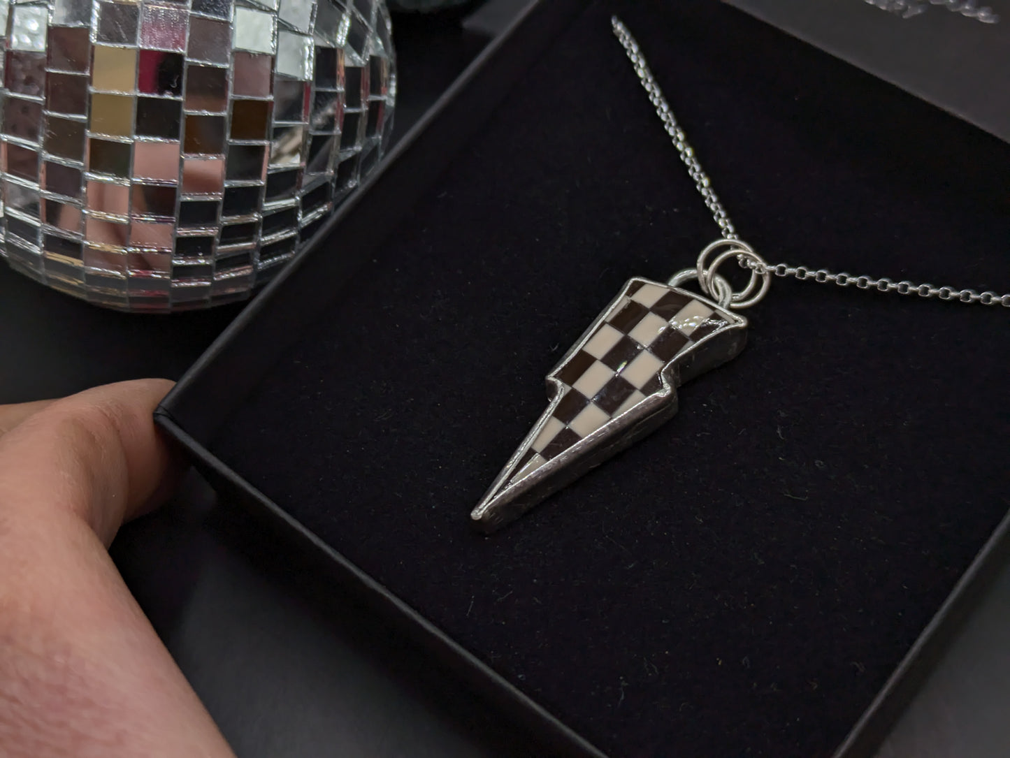 Checkerboard Bolt Pendant