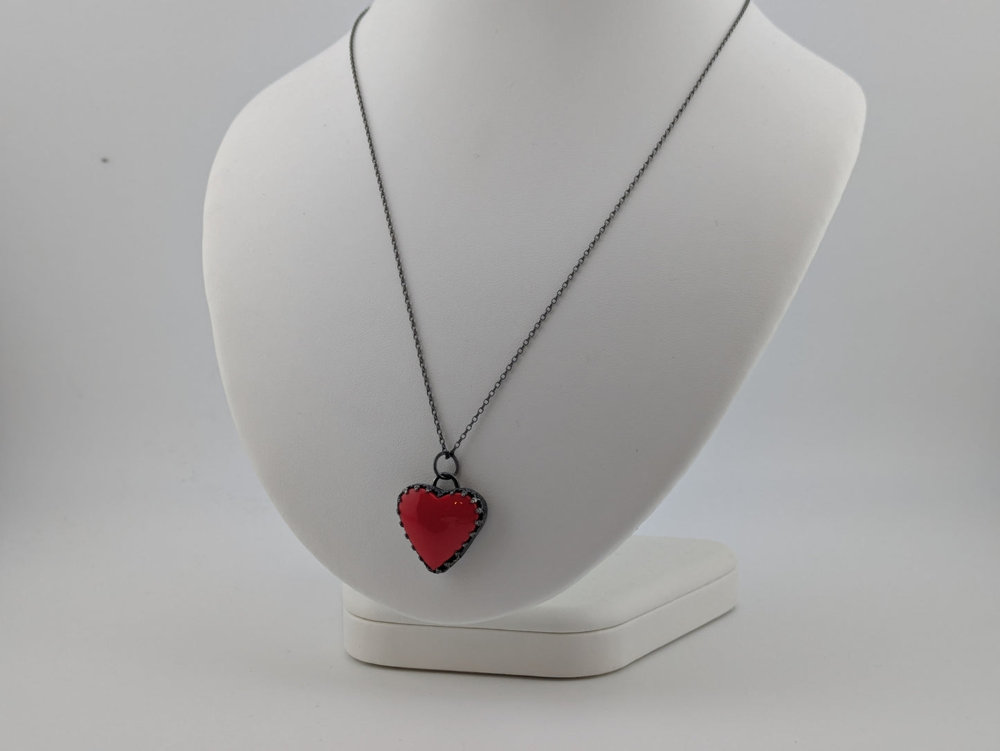 Red Pool Ball Heart Pendant