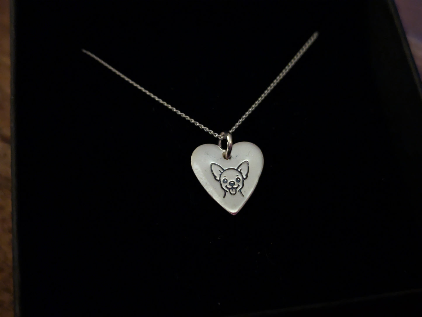 Chihuahua Heart Necklace