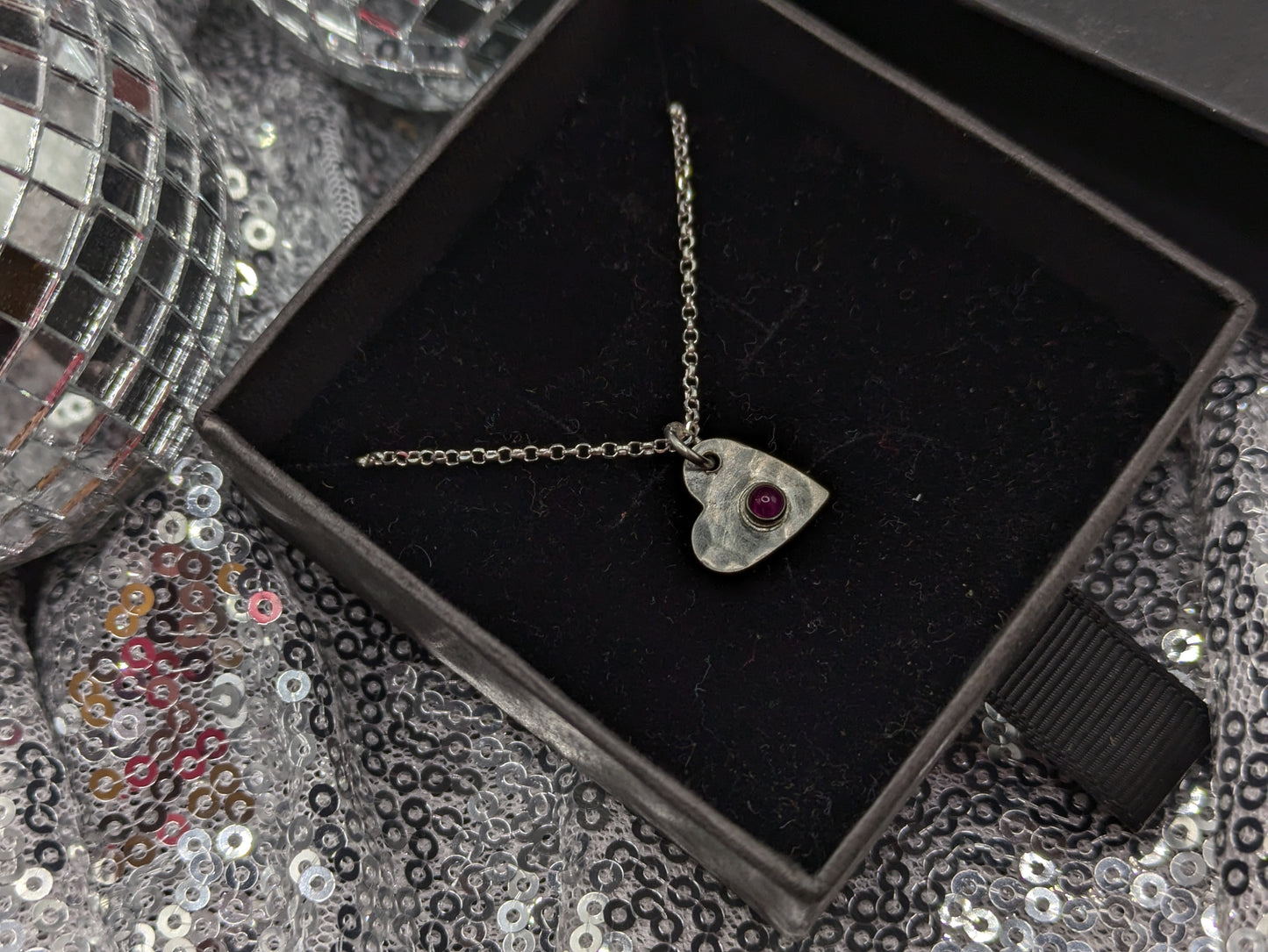 Ruby Heart Pendant