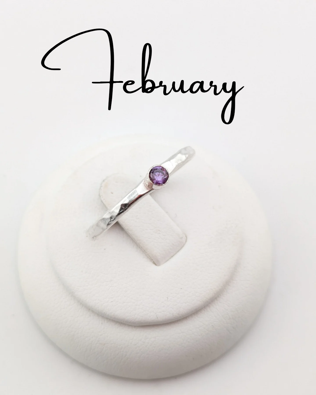 February birthstone ring