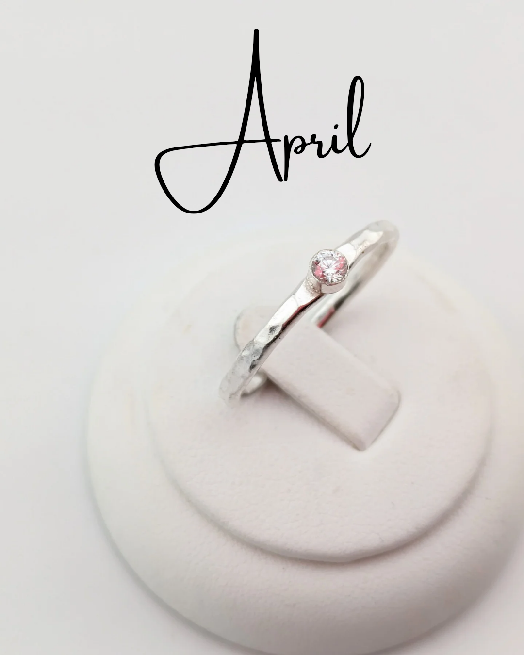 April birthstone ring
