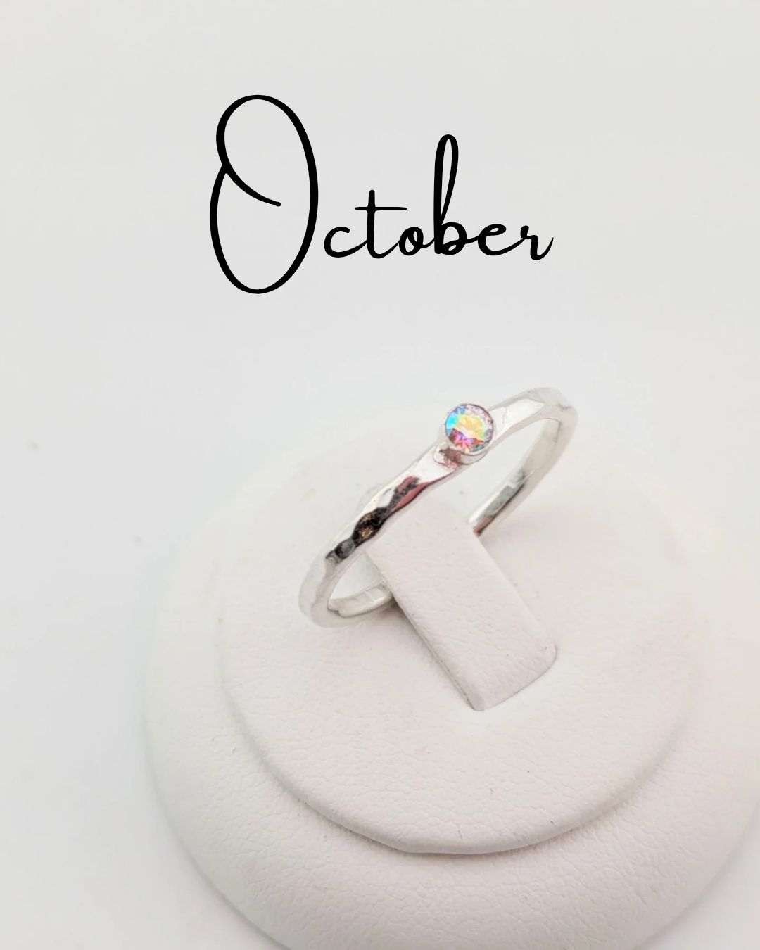 October birthstone ring