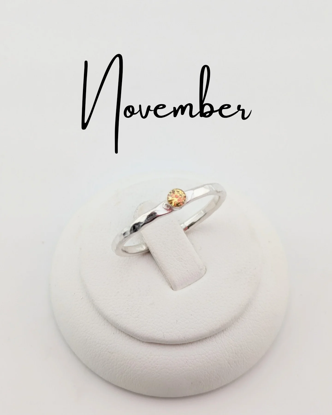 November birthstone ring