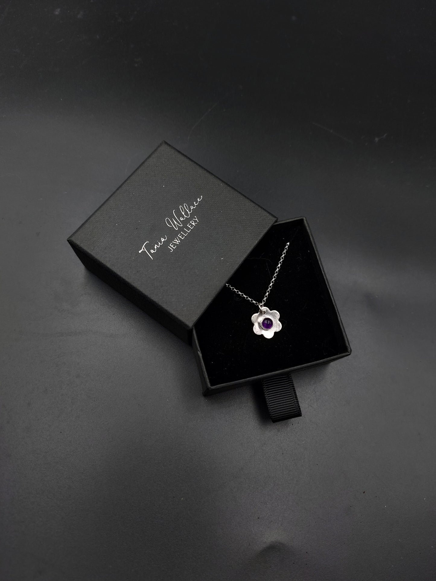 Amethyst Flower Pendant