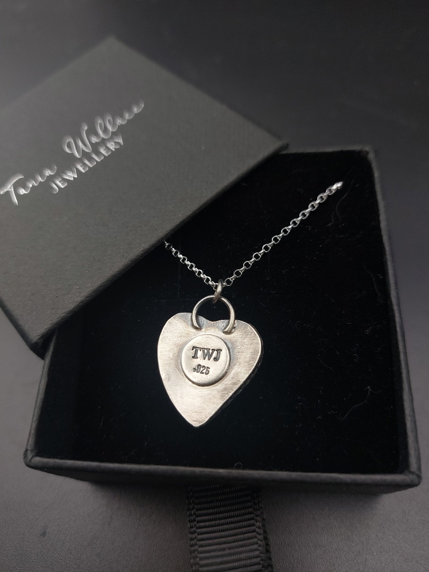 Red Heart Pool Ball Pendant