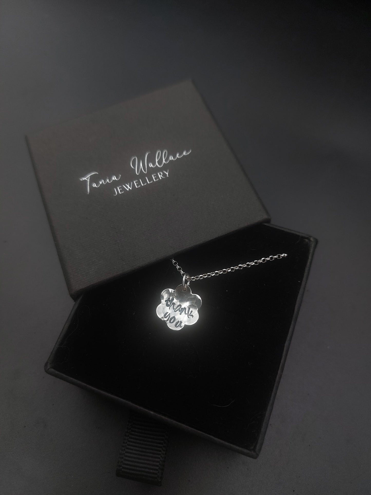 Thank You Flower Pendant