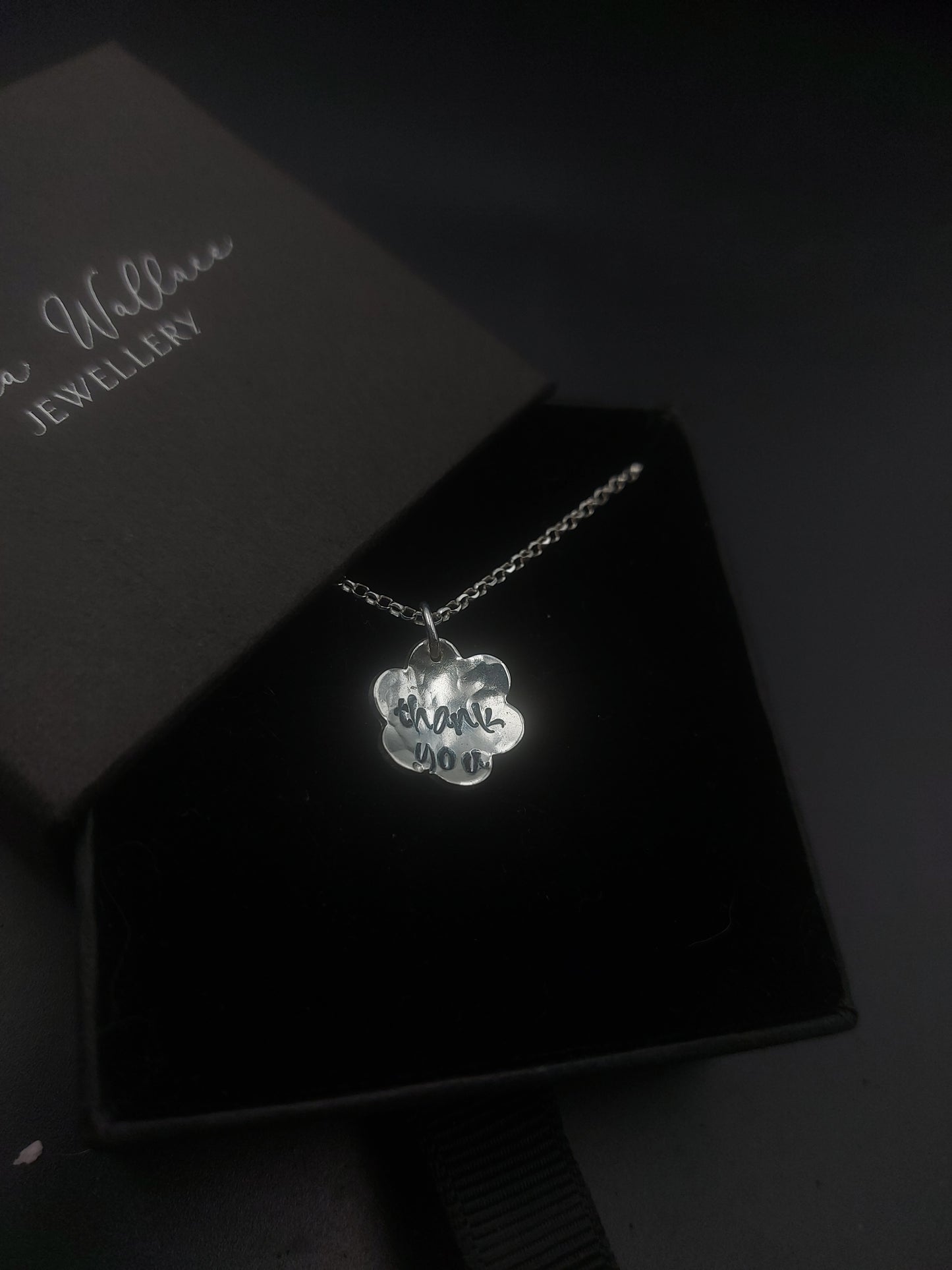 Thank You Flower Pendant